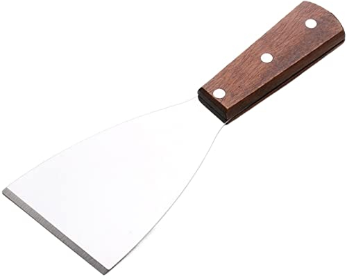 Pizza Sever with Wooden handle, Stainless Steel Baking Tools Pizza Cutter Shovel, for Cake, Dessert, Tart, Easy to Use and Clean