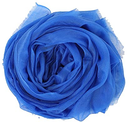 Prettystern damer 100 % kashmir fjäderlätt ring pashmina halsduk aftonklänning stola gjord av mycket tunn 200 garn kashmir trådar, 14. Kungsblått, 200 cm X 100 cm