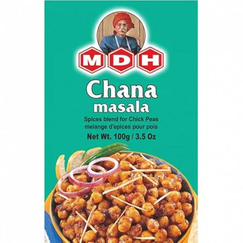 MDH Various Seasoning Masala Powder - Spices Mix Curry Masala Recipe Mixes Casserole Seasoning Herbs - Aromatic & Enhances the flavor of the meal (Chana Masala (100g), Pack of 1)