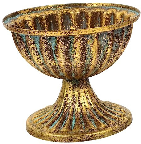 Abaodam Retro Eisen Blumenvase Vintage Hochzeitsvase Dekorative Pflanzgefäße Für Innen Außen Stabil Und Langlebig Für Garten Balkon Hochzeitsdekoration