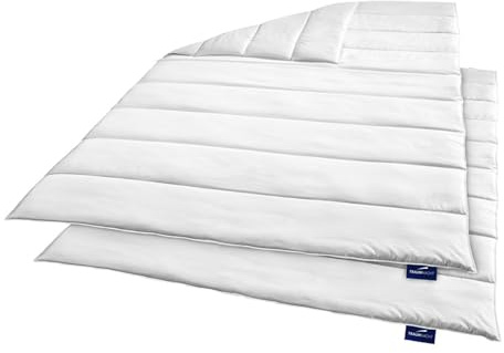 Traumnacht Green - Juego de Ropa de Cama (Dos edredones de Verano de 135 x 200 cm, edredón sostenible con Funda de Microfibra, Fabricado según el estándar de Calidad alemán)