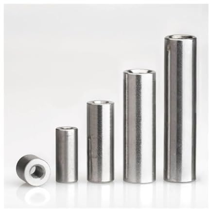 Runde Verbindungsmuttern, 5 Stück lange Edelstahlmuttern M3 M4 M5 M6 M8 M10 M12 M14 M16, metrische Gewindeeinsätze for verschiedene Anwendungen(Size:M8x12x40)