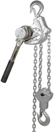 BADIKA Handkettenzug-Motor 0,75 t/1,5 t 3 t Leichtgewichtiger manueller Kettenzug mit Aluminiumhebel, tragbarer Ratschenzug(3T)