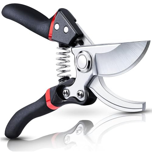SURFOU Secateur de Jardin, Sécateur Professionnel Branches, Jardinage Cisaille Sequateur, Ciseaux Branche Secateurs Coupe Tronc Tranchant Ciseau Plante Spring Sécateurs