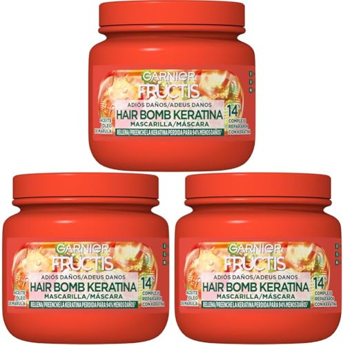 Garnier Fructis Mascarilla Capilar Adiós Daños, 320ml