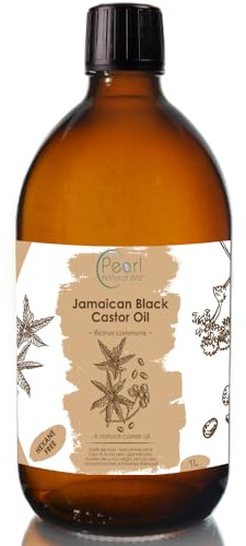 Jamaican Black Castor Oil - 100% Pure & Natural Glass Bottle 1 Litre