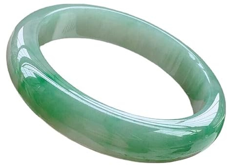 SQPZM Luxus-Jadearmband für Damen, authentischer Jadeit-Armreif der Güteklasse A, zeitloses Geschenk zum Jahrestag, zur Hochzeit