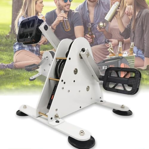 Generatore di emergenza, generatore di corrente a pedale con funzione di stoccaggio, uscita CC 1-35 V, doppia ricarica rapida USB per campeggio e uso esterno