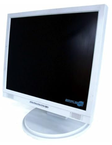 SIMPLETEK – Schermo Monitor Display 101750 LCD 17 4:3 PC VGA VESA 75 DVR con Casse Bianco | Con Base, Cavo VGA e Alimentazione Inclusi (Ricondizionato)