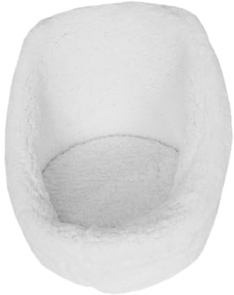 Lurrose Newborn Photography Props White Nylon Baby Sofa Chair, Lightweight and Comfortable Children's Armchair for Indoor and Outdoor Photoshoots | Lightweight for Indoor or Outdoor Use, Comfortable Mini Armchair Shape, Baby and Infant Posing Support