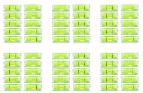 Jooehyer 60Pcs Mini Bubble Spirit Level 10X10X29mm Square Levels for Wall Frames Art Displays Picture Hanging RV Tripod Measuring