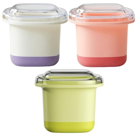 Juego de 3 bandejas de hielo coloridas adecuadas para hacer bebidas heladas, moldes de plástico a prueba de fugas para almacenamiento de aguanieve y cócteles, bandejas de cubitos de hielo de plástico