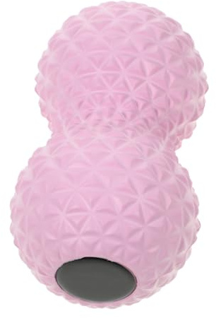 MOTHNUR Pallina per Piedi e Collo Forma di Arachide Multiuso per Stimolare Muscoli e Fasce e Alleviare Tensione Muscolare Doppia Palla - Rosa Stellato