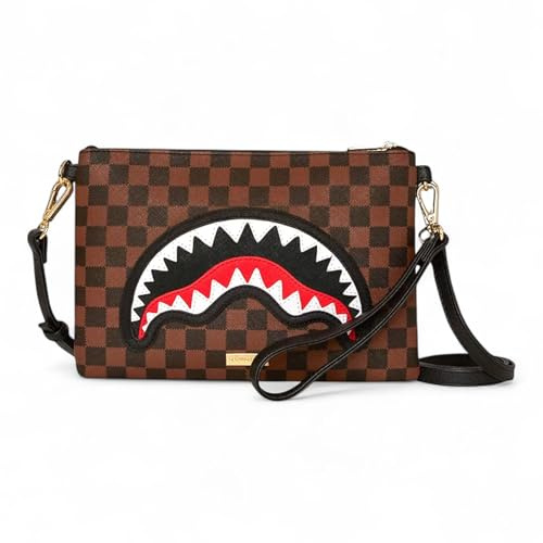 SPRAYGROUND pochette a mano + tracolla 910B7841NSZ sharks in Paris clutch