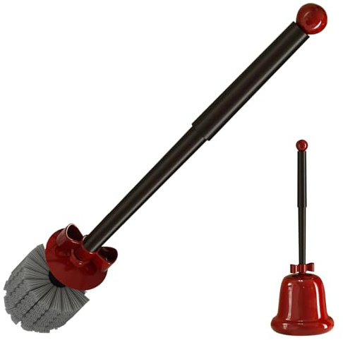 Weihnachtliche Toilettenbürste – 45,5 cm Wc-Bürste Mit Festlichem Glocken-Design | Lange Griff-Toilettenbürste Für Gründliche Reinigung | Stilvolles Badzubehör Für Zuhause, Hotel & Studentenwohnung