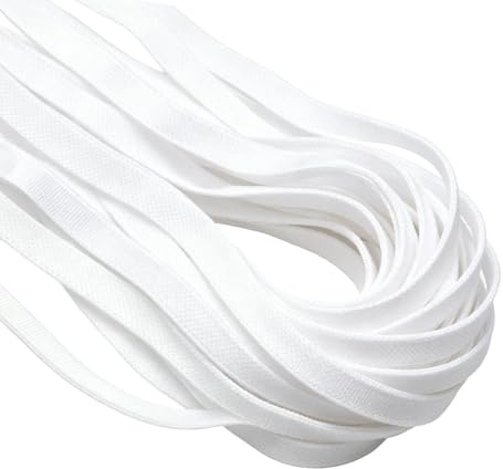 10 m Elastic for Sewing, 6 mm (1/4 Inch) White Elastic Band, High Stretch Sewing Elastic Cord for DIY Projects, Arts and Crafts, Waistbands, Pants Waist and Clothing Repairs