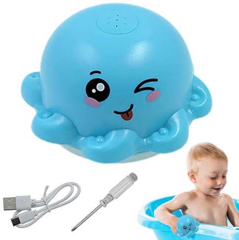 Juguete para la Bañera,Juguetes Educativos de Colores con Luz | Juguete para Bañera Y Piscina con Pulverizador De Agua - para Piscina Playa Viajes Colegio Guarderia Niños y Niñas