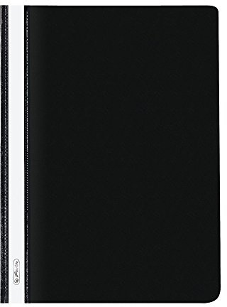 10 Herlitz Schnellhefter / DIN A4 / PP / extra stabil / Farbe: schwarz
