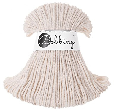 Bobbiny Junior 3 mm – Schnur – 100 m – Farbe Natur
