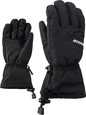 Ziener Kinder LETT AS glove junior Ski-Handschuhe / Wintersport | wasserdicht atmungsaktiv, black, 4