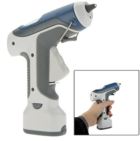 6V Battery Cordless Hot Melt Glue Gun Block Gine LED Lighting For DIY Model Living Craft with 10pcs 7mm Sticks