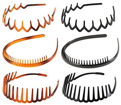 Beaupretty 6Pcs Stirnbänder Kunststoff Sharks Haar Kamm Stirnband Haarband Zubehör für Frauen Dame Mädchen