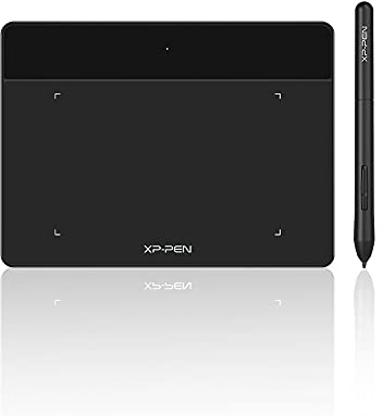XP-PEN Deco Fun XS Tablette Graphique à Stylet Passif à 8192 NiveauxTablette à Dessin 4x6Pouces Compatible Mac Windows Chrome OS et Android (Noir)