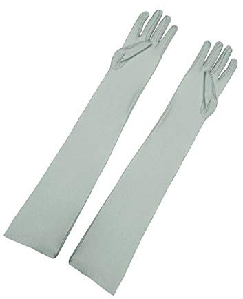 Allegra K Women Elegant 1920s Opera Evening Party Long Full Finger Gloves | Smooth texture resists wrinkles. Length 20.5-22.8 inches. Great for cosplay, stage performance