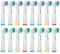 AnjoCare Ersatzbürstenköpfe für Oral B, 16 Pack Zahnbürste Ersatzköpfe, Wiederaufladbare Kompatibel Mit Pro1000/3000/5000/7000