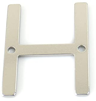 Placa Casa Acero Inoxidable Flotante 3d NúMeros 0-9 Letras A-Z 2 Pulgadas con Tornillo Metal Pulido Etiqueta Digital Placas Puerta SeñAlizacióN Exterior para BuzóN Calle Patio Intemperie (H)