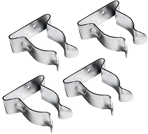 QOTSTEOS Bootshakenhalter, Federklammern, 4 Stück, Boot-Ruderhaken-Halter, Clip, Yacht-Zubehör, Camperhalterung, Federklemme