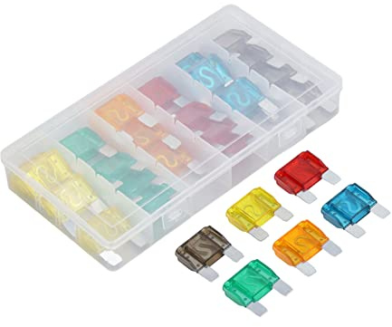 Mini Flachsicherungen für Auto und Lkw 24 STÜCKE Set 20A 30A 40A 50A 60A 70A