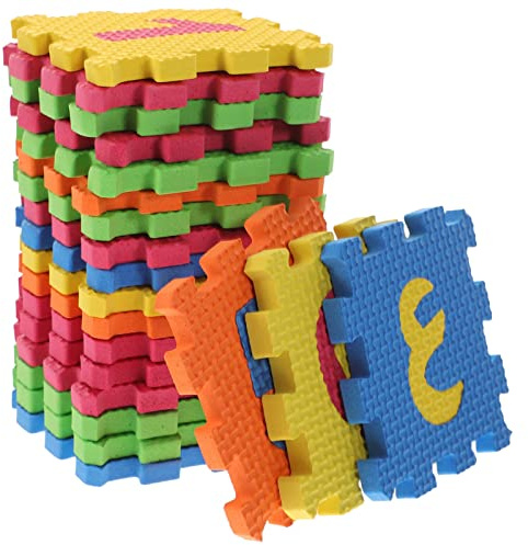 Toyvian Alfombra de alfabeto árabe, 36 piezas, alfombra de suelo para bebés, alfombra de aprendizaje, alfombrilla de juego para habitación infantil, alfombrilla de suelo suave para jugar y aprender