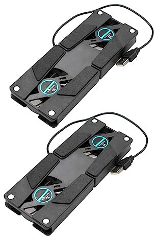 BCOATH Lot De 2 Ventilateurs pour Ordinateur Portable De Jeu Refroidisseurs Intégrés pour La Chaleur