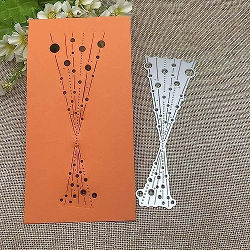 Christmas Bubble Spotty Line Metal Cutting Dies for Card Making, Cut Stencils for DIY Scrapbooking Photo Album Paper Decorative Craft for Greeting Cards Invitation Birthday Gift Punch Stencil
