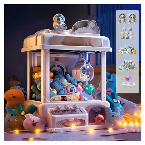 HAZARA Machine a Pince Machine Attrape Bonbon avec Fente à Monnaie,USB Machine Attrape Bonbon Candy Grabber Cadeaux pour Adultes Filles Garçons