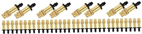 GLEAVI 4sets Hochwertige Kupfer Fitting Nebeldüse Einfach Installieren Für Garten Sprinkler System 10 Stücke * 4
