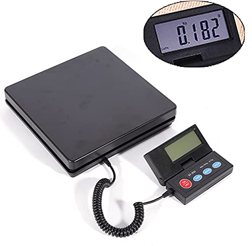 Paketwaage, Präzisionswaage Briefwaage Tisch Elektronische Plattformwaage 50kg, Digitale Paketwaage, Küchenwaage Plattformwaage Präzision von 1g, 24.5 * 24.5 * 5 cm