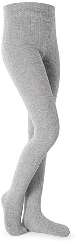 Petrass Flickor strumpbyxor småbarn flätmönster bomull sömlös dans balett baby flicka leggings 3 stycken, Grå 1 st, 7-8 år