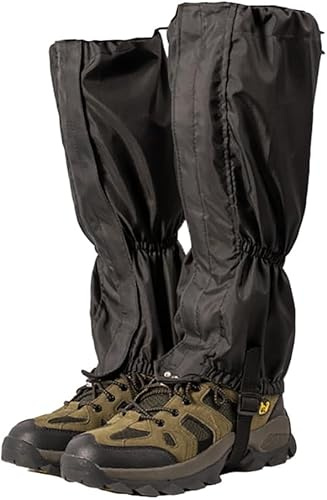 HSAJS Outdoor Gamaschen 210d wasserdichte Gamaschen Fabric Boot Gamaschen Zum Wandern Trekking Klettern Jagen Und Skifahren Unisex