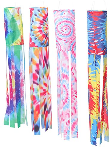 Yardwe Bunte Windsock Flagge Aus Polyester 100Cm Für Garten Terrasse Balkon - Leichtes Windspiel Dekoration Mit Charmantem Muster Für Außenbereich Fest Parade