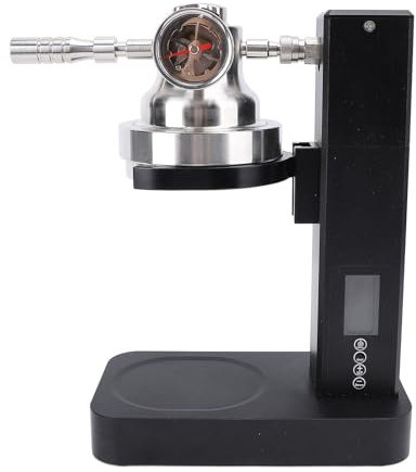 SIXRUN Macchina da caffè Portatile Ricaricabile Smart 9Bar con Estrazione in Acciaio Inossidabile 60 Tazze Caffettiera Pneumatica Pre-ammollo per Campeggio, Viaggi (Spina UE 100-240 V)
