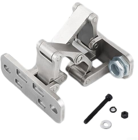 Charnière de porte robuste en acier inoxydable 304 - Design invisible - Avec fonction bouche d'incendie - Angle d'ouverture réglable jusqu'à 165° - Capacité de charge de 70 à 250 kg - Pour portes en