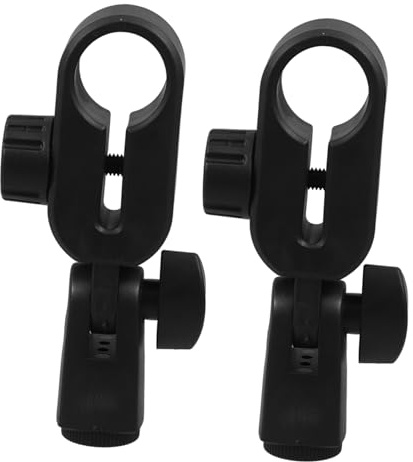 HYTROVE 2Pcs Shock Mount Microphone Clips Durable Mic Holders for Versatile Stand Attachments for Indoor Outdoor Use for Ktv Concerts and Stage Plays