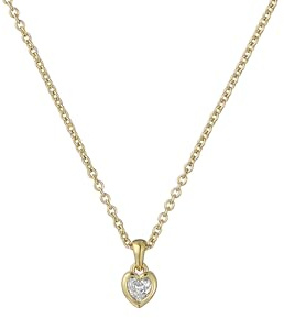 Ted Baker Harlow Mini Crystal Heart Pendant Necklace for Women (Gold/Crystal)