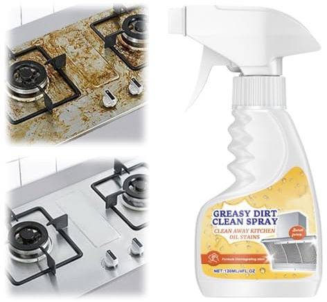 Multifunctional Powerful Kitchen Foam Cleaner,All-Purpose Oil Stain Cleaning Spray,Grease and Stains Remover for Stoves,Cookware,Appliances & More (1)