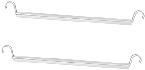 Hemobllo 2 Pezzi Barra Appendiabiti Armadio in Acciaio con Ganci Regolabili Organizer per da Asciugare Resistente e Facile da Installare