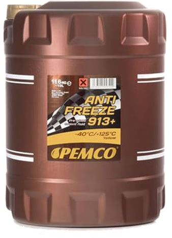 BandelOne enthält 4x10L Pemco 913 bis 40°C Gelb Kühlerfrostschutz Kühlmittel passend für G13