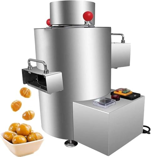 Macchina Sbucciatrice Automatica Per Castagne Professionale, Macchina Automatica Per Pelare E Aprire Le Castagne,Nessun Danno Alle Castagne, Pelapatate Elettrico Commerciale Per Castagne Da 200 Kg/h