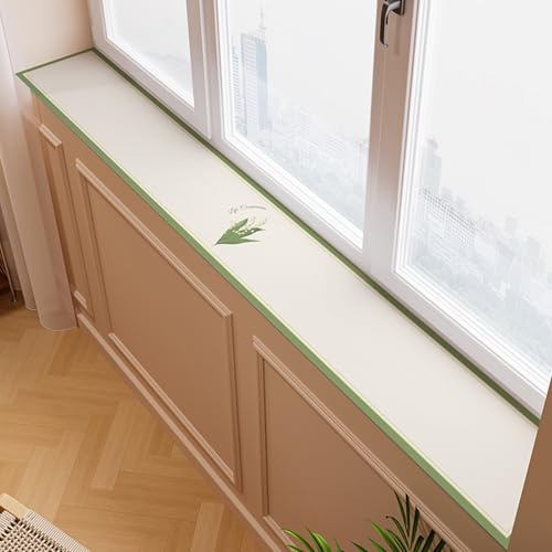 Tappetino decorativo per davanzale della finestra, assorbente, per bagno, cucina, balcone, 180 cm x 15 cm, tappetino protettivo per animali domestici e piante per gatti/cani
